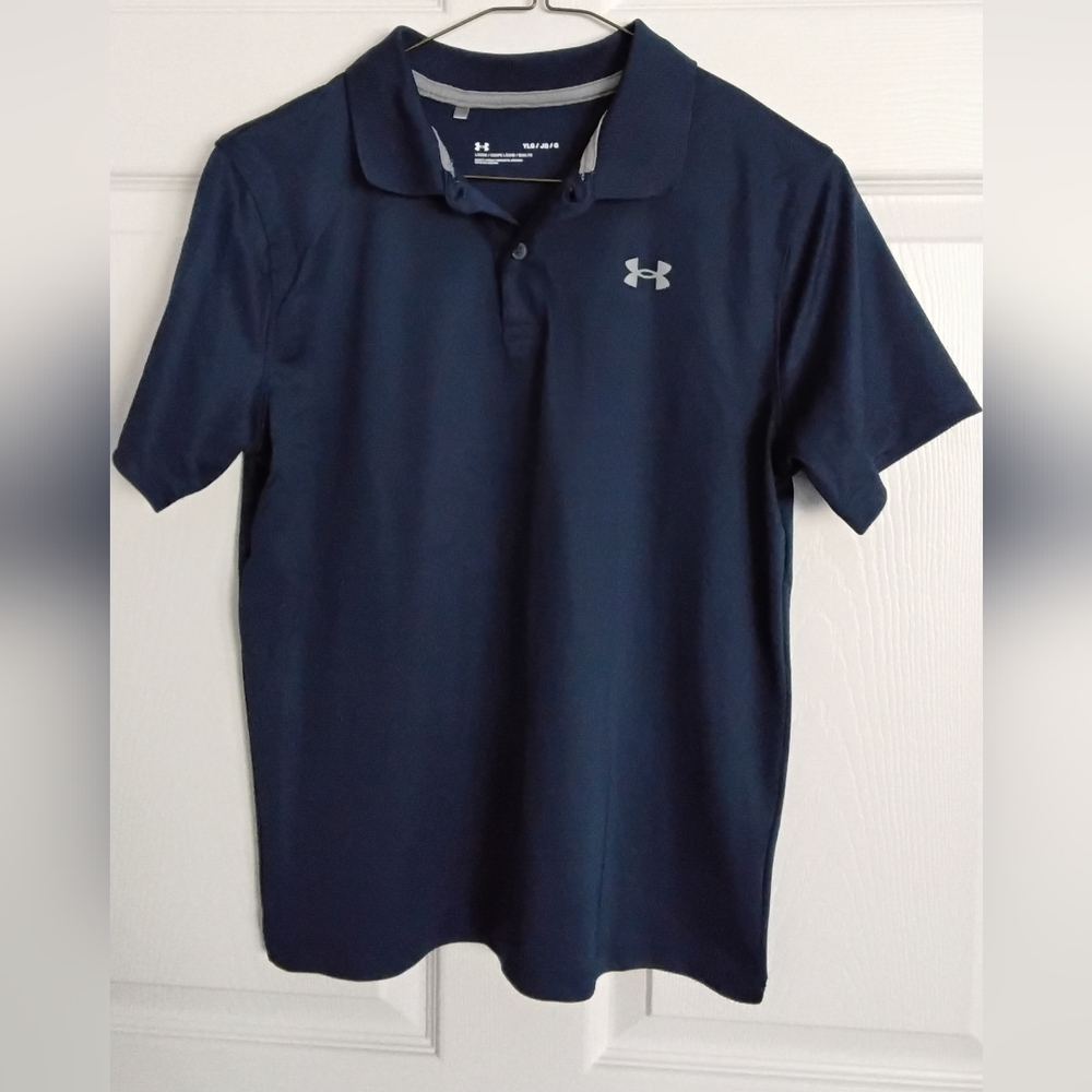 Under Armour Navy Polo with Logo